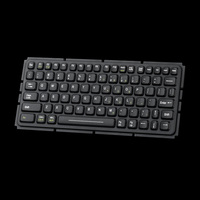 Clavier industriel encastré en silicone étanche IP66, 81 touches, 2 millions d'activations, base métallique, interface USB, CE/FCC/RoHS/EN55032-35