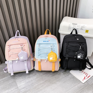 <b>Simple</b> Fashion Casual Oxford Polyester Lining Waterproof Large Capacity Sports Outdoor College-style <b>Backpack</b> - Product Image 2