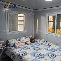 ZYBOX Maison Modulaire Préfabriquée Empilable 20ft 40ft, Maison Conteneur Extensible de Luxe avec Toilettes, pour le Marché des Bureaux et Cabines aux États-Unis, en Australie et au Canada