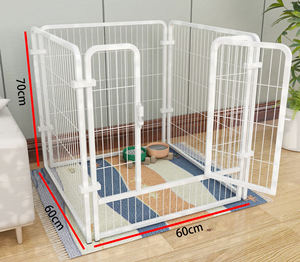 5 dimensioni dei produttori di ferro per animali domestici gabbie per cani di medie dimensioni per esterni penna da gioco con tubo quadrato multifunzione cane classico pulsante a scatto - Product Image 1