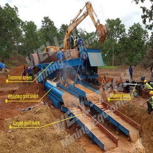 Vàng di động sluice hộp trọng lực separator cho phục hồi placer vàng bánh răng mang động cơ động cơ thiết yếu thiết bị khai thác mỏ - Product Image 4