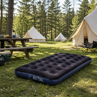 Matelas Gonflable Robuste Queen Size Facile à Ranger, Matelas Pneumatique Gonflable Queen de 24 Pouces, Lit Gonflable Queen Size