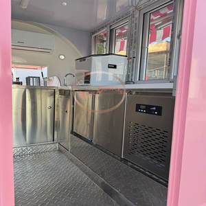 中古 シンカーソン SCR-3 屋台販売用トレーラーカート-グラスファイバー製ステンレススチールフレーム 完全装備キッチン（バーナー使用） - Product Image 4