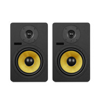 Moniteur de Studio Alimenté de Bureau 8 Pouces pour la Production Musicale et le Monitoring en Studio