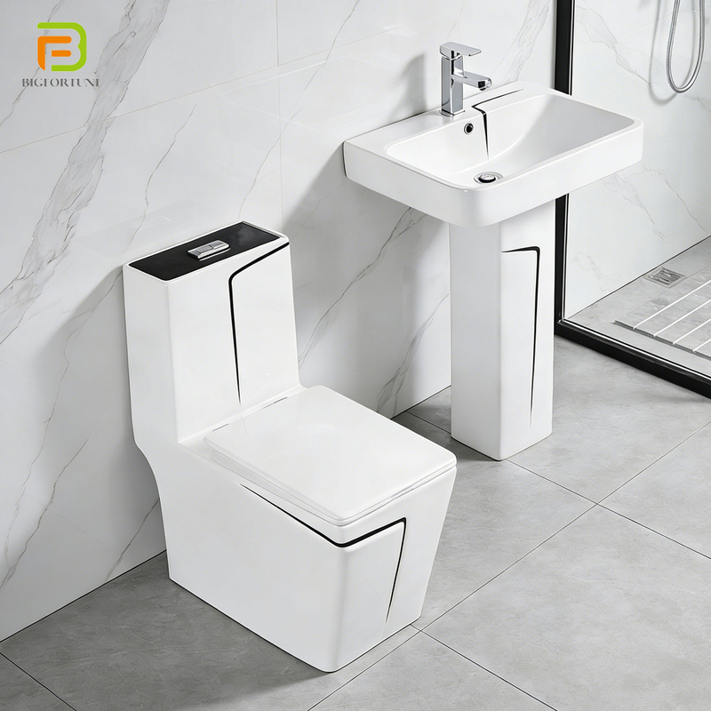 Sanitary Ware Black Line Square Toilets