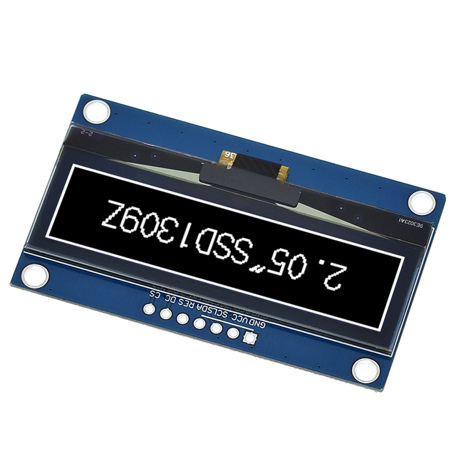 Hengshengwei 2.05 Inch OLED Display 128*32 LCD Module White Colour SSD1309 Controller Support Interface SPI/IIC