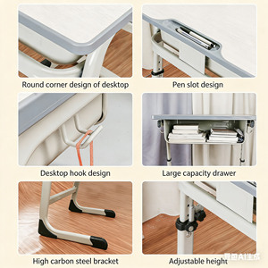 Set di Arredamento Moderno e Regolabile per Aula Scolastica, Essenziale per l'Apprendimento e lo Studio degli Studenti, Include Scrivanie e Sedie - Product Image 4