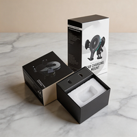 Boîtes en papier personnalisées pour emballages d'écouteurs sans fil, d'accessoires de téléphonie mobile et de produits électroniques avec impression de logo