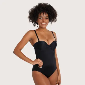 S-SHAPER Nahtlose Shapewear Sheer Culpt Sculpturewear Butt Lifter Höschen Körperformer rückenfrei Skulptur Tauchanzug kurzer Körperanzug