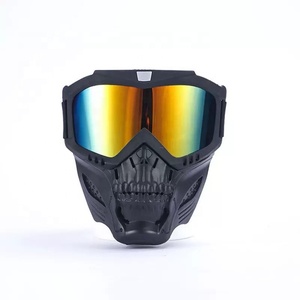 <span class=keywords><strong>Masque</strong></span> de moto unisexe coupe-vent et imperméable, anti-poussière, pour Harley, avec lentille de qualité pour le cyclisme tout-terrain - Product Image 4