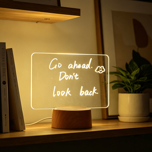 Erasable Transparent Acrylic Message Note Board Diy Creative Gift Rewritable USB 3D <b>Led</b> Night <b>Light</b> With Free Highlighter - Product Image 3