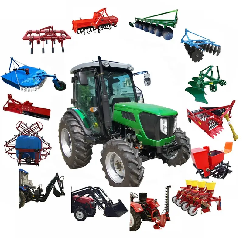 Çok fonksiyonlu agricolas 4wd çiftçi traktörler kompakt tarım traktör küçük çiftlik agriceltural 4x4 mini tarım traktörleri