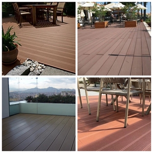 SHENGCHENG Planches de terrasse en composite bois-plastique multicolores pour jardin et extérieur - Product Image 4