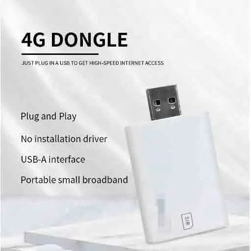 Kartu jaringan USB 4G, Plug and Play tanpa driver instalasi usb-ainterface broadband kecil portabel