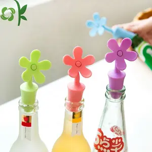 Ok硅胶酒瓶塞塞塞硅胶花形瓶塞工具可重复使用防腐剂瓶塞香槟软木塞