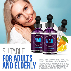 Suplemento de belleza OEM/ODM que apoya el metabolismo, altamente absorbible, elimina arrugas, colágeno, gotas líquidas de NAD, muestra gratuita. - Product Image 2