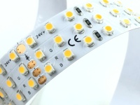 Blanc Chaud Blanc Froid SMD3528 360LED chambre à coucher Trois rangées DC12V DC24V Bande LED Flexible