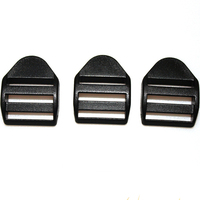 Boucles de verrouillage d'échelle en plastique Sangles de sac à dos Sangle de sangle noire Accessoires de sac à dos