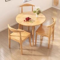 Table à manger moderne en bois massif, style nordique minimaliste, pour cuisine, café, restaurant, maison, balcon, table de loisirs, table basse, ensemble OEM ODM