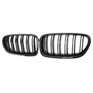 2010-2017 per <span class=keywords><strong>BMW</strong></span> 5 serie F10 griglia <span class=keywords><strong>nera</strong></span> lucida doppio sale ABS materiale - Product Image 1