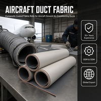 Tissu Hypalon robuste pour conduits de climatisation au sol des aéroports et des avions avec service de découpe, dimensions personnalisées, marque Fanyang