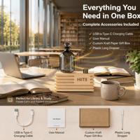 Diffuseur d'huiles essentielles en bois AromaMobi, USB-C, sans eau, aromathérapie, yoga, spa, hôtel, chambre, bureau, table, maison