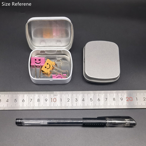 In Stock 58x45x15mm Mini Rectangular/Square <strong>White</strong>/<strong>Black</strong> Brow Soap/<strong>Mint</strong>/Candy/Chewing Gum Packaging Metal Hinged Tin Box/Case/Can - Product Image 3