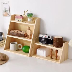Organizador de Escritorio de Madera de Doble Capa, Forma Rectangular, Gran Capacidad, Tipo Vertical - Product Image 4