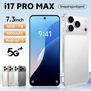 Smartphone I17 Pro 5G Double SIM 16 Go + 1 To, Caméra Frontale 78 MP, Caméra Arrière HD 108 MP, Batterie 8000 mAh, Android <span class=keywords><strong>15</strong></span>, Écran OLED 120 Hz, Version Anglaise - Product Image 2