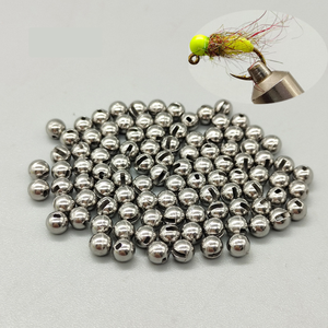 Perline in tungsteno scanalate premium per la costruzione di mosche artificiali 2.8mm 3.3mm 3.8mm, perline ad alta densità senza piombo per ami da jig e Euro Nymphing - Product Image 1