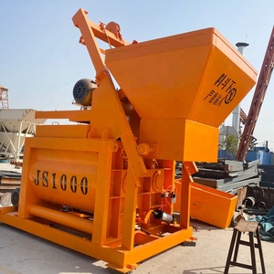 Bétonnière à double arbre JS1000 pour chantier de construction, mélangeur personnalisable avec accessoires - Product Image 1