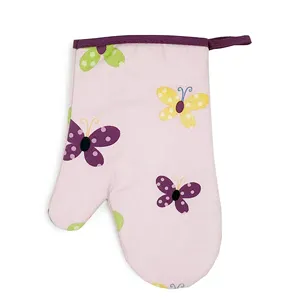 Kids Oven Mitts Hot Sale Kitchen Apron 3 Piece Set Kids Heat-resistant Oven Mitts Kids Aprons Can Be Customized Size