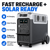 Générateur portable à grande capacité de stockage d'énergie solaire 3600W avec batterie LiFePO4 pour la maison, l'extérieur et les situations d'urgence OEM