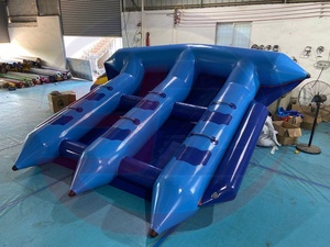 Flotador Inflable Resistente Tipo Banana Doble para Deportes Acuáticos, con Material de PVC y Capacidad de 100-500 kg - Product Image 2
