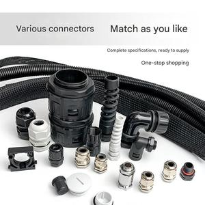 PP Pvc Pe Polyéthylène Taille Personnalisée Conduit Électrique Conduite D'eau De Pluie Fil Ondulé Métier À tisser Câblage Tuyau Split Tube Ondulé - Product Image 4