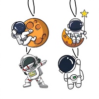 Pendentif désodorisant international pour voiture, éliminateur d'odeurs, design Astronaute et Lune