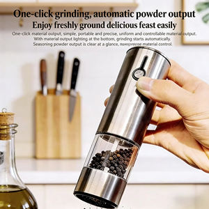 Professionelle Edelstahl-Handmühle für Pfeffer und Salz, Einstellbar und Nachfüllbar für den Restaurantbedarf - Product Image 4