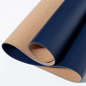 Alfombrilla de corcho de doble cara para ratón, alfombrilla de escritorio antiarañazos de cuero PU <span class=keywords><strong>enrollable</strong></span> para Gaming, <span class=keywords><strong>teclado</strong></span> para casa y oficina, color rosa - Product Image 5