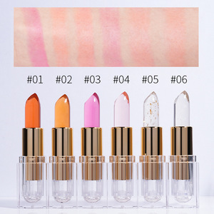 Maquillage professionnel pour les lèvres sans logo Marque privée Jelly Crystal Lipsticks <span class=keywords><strong>Rouge</strong></span> à lèvres changeant de couleur avec différents <span class=keywords><strong>PH</strong></span> - Product Image 4