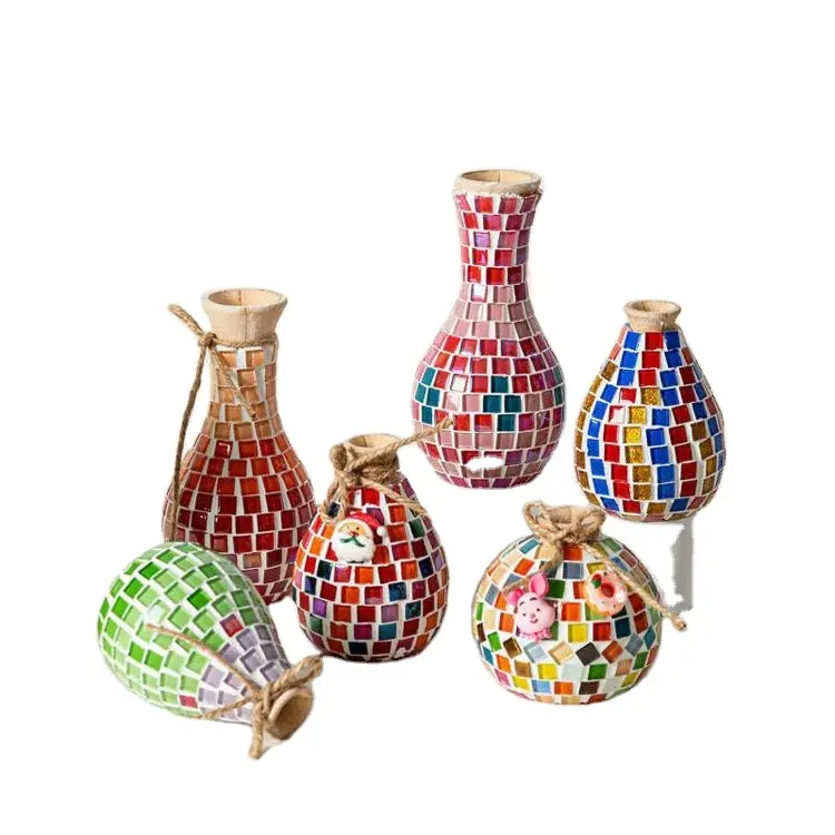 Beliebte Diy handgemachte Mosaik vase Home Decor Small Fancy Vaase