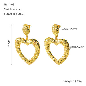 Boucles d'oreilles clous à motif géométrique en acier inoxydable, tendance, inaltérables, accessoires pour femmes, bijoux hypoallergéniques, mode, <span class=keywords><strong>Noël</strong></span> - Product Image 6