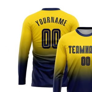 Maillot de football à manches longues pour homme, respirant, à séchage rapide, vêtements de sport performants pour l'entraînement, les matchs et les activités de plein air - Product Image 3