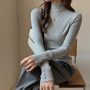 Maglia a Collo Tondo in Finto Cashmere a Maniche Lunghe per <span class=keywords><strong>Donna</strong></span>, Indossabile Come Strato Base o Come Capo Esterno Design <span class=keywords><strong>di</strong></span> Alta Gamma. - Product Image 6