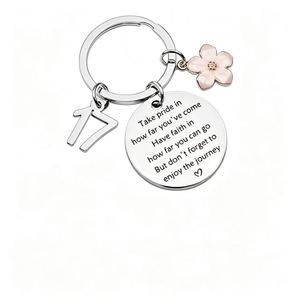 Inspirational Stainless Steel Keychain Personalized <b>Birthday</b> Graduation Keyring Jewelry <b>Gift</b> <b>for</b> <b>Daughter</b> Girls - Product Image 3