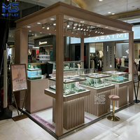 Vitrine à bijoux moderne, écologique et durable avec éclairage LED, design créatif pour magasins, kiosque à bijoux personnalisable