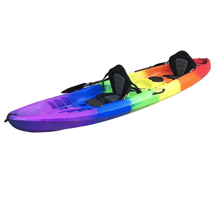 La pesca del kajak di Vicking si siede sulla parte superiore del kayak in tandem dell'oceano di pesca della pagaia di plastica
