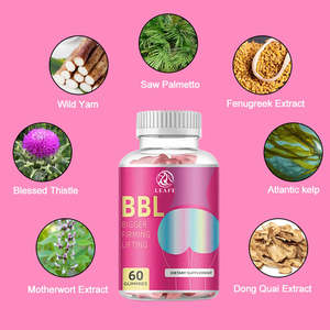 Gummies BBL à Marque Privée pour la Beauté des Fesses, Complément Alimentaire Féminin pour l'Amélioration des Hanches et des Fesses, Raffermissement, Plus Grand, Compléments Naturels à Base de Plantes - Product Image 4