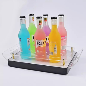 Bandeja de Servicio LED <span class=keywords><strong>NIHAO</strong></span>, Bandeja Acrílica Luminosa Brillante para Bar, Restaurante, Fiesta - Product Image 4