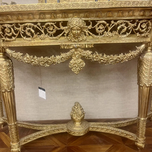 Vestíbulo de cobre Mesa semicírculo verde Griotte <span class=keywords><strong>escritorio</strong></span> Retro bola ramo tulipanes verde Hortensia decoración lujo café <span class=keywords><strong>Escritorio</strong></span> - Product Image 2