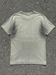 <b>Vintage</b> Washed White Grunge Streetwear Boxy Fit Tshirt Distressed T Shirt Men's Retro Destroyed Holes Oversized Cotton <b>Tee</b> - Product Image 2